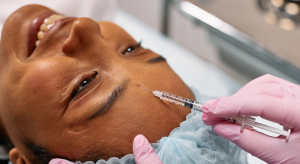 client having botox injection in london