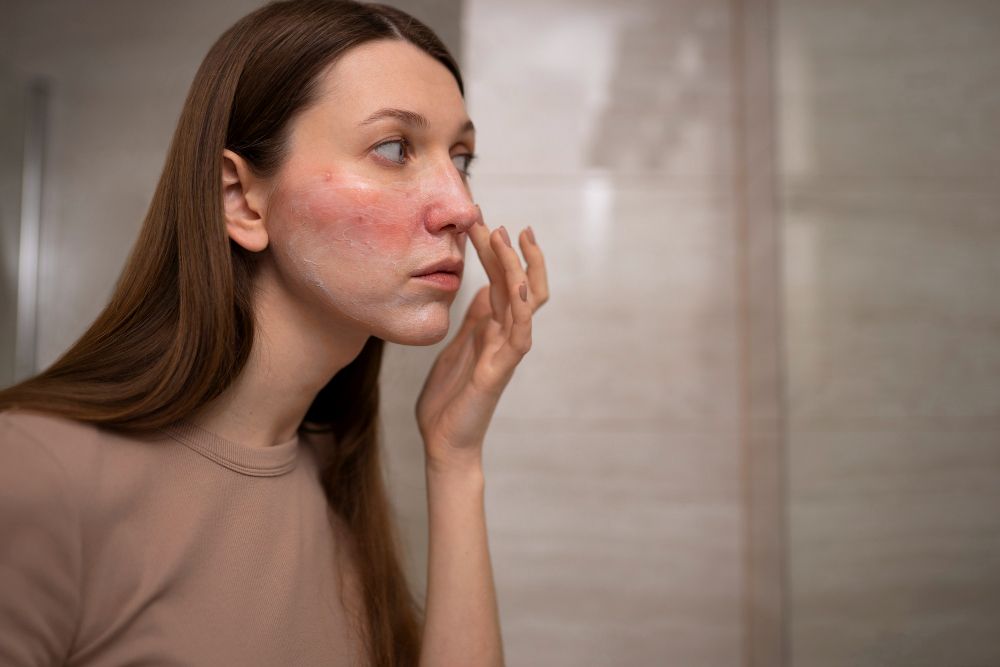 facial redness
